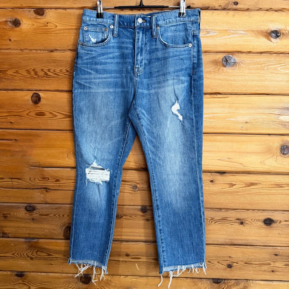 Madewell Slim Boyfriend Jeans Distressed Womens Size 26